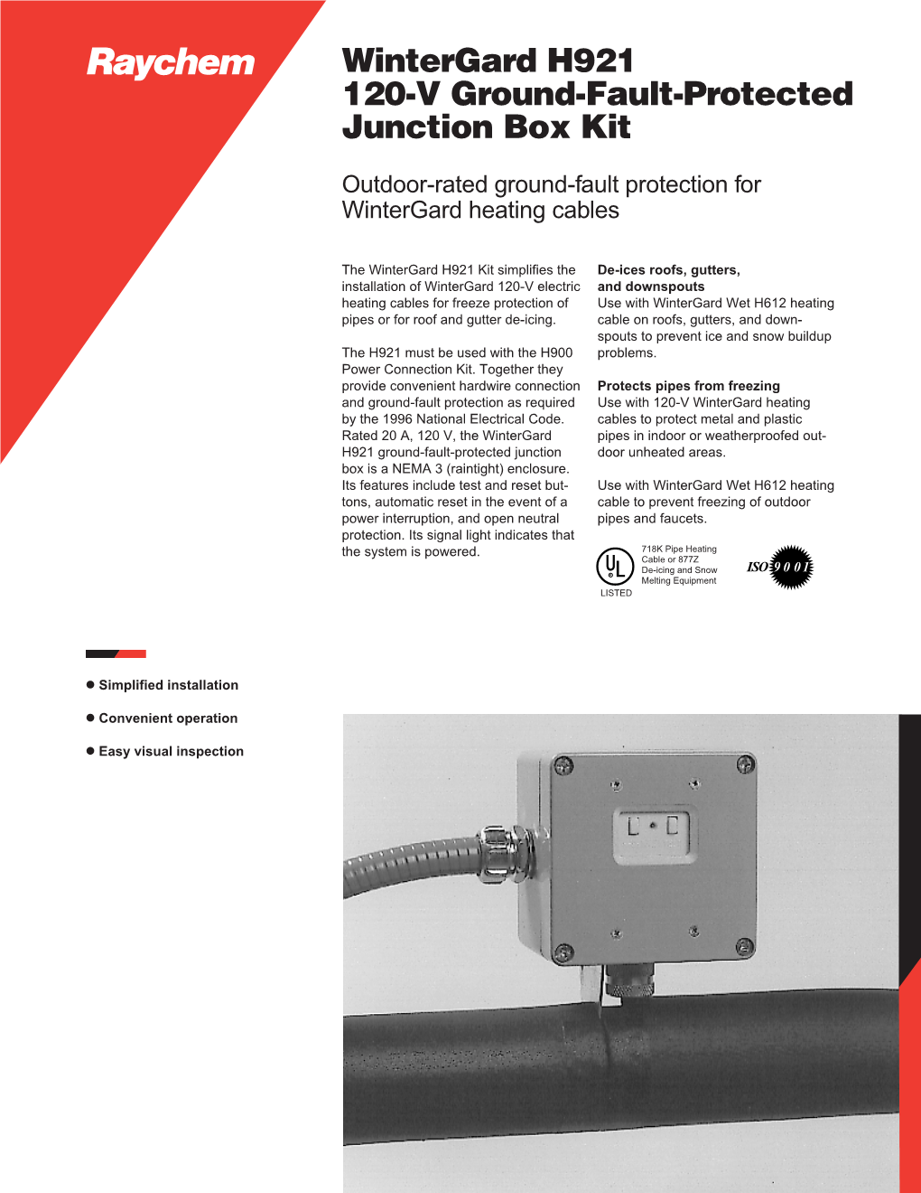 Wintergard H921 120-V Ground-Fault-Protected Junction Box Kit