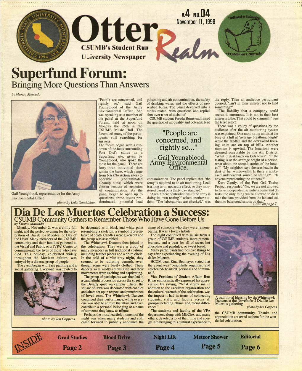 Otter Realm, November 11, 1998 (Vol. 4 No. 4)