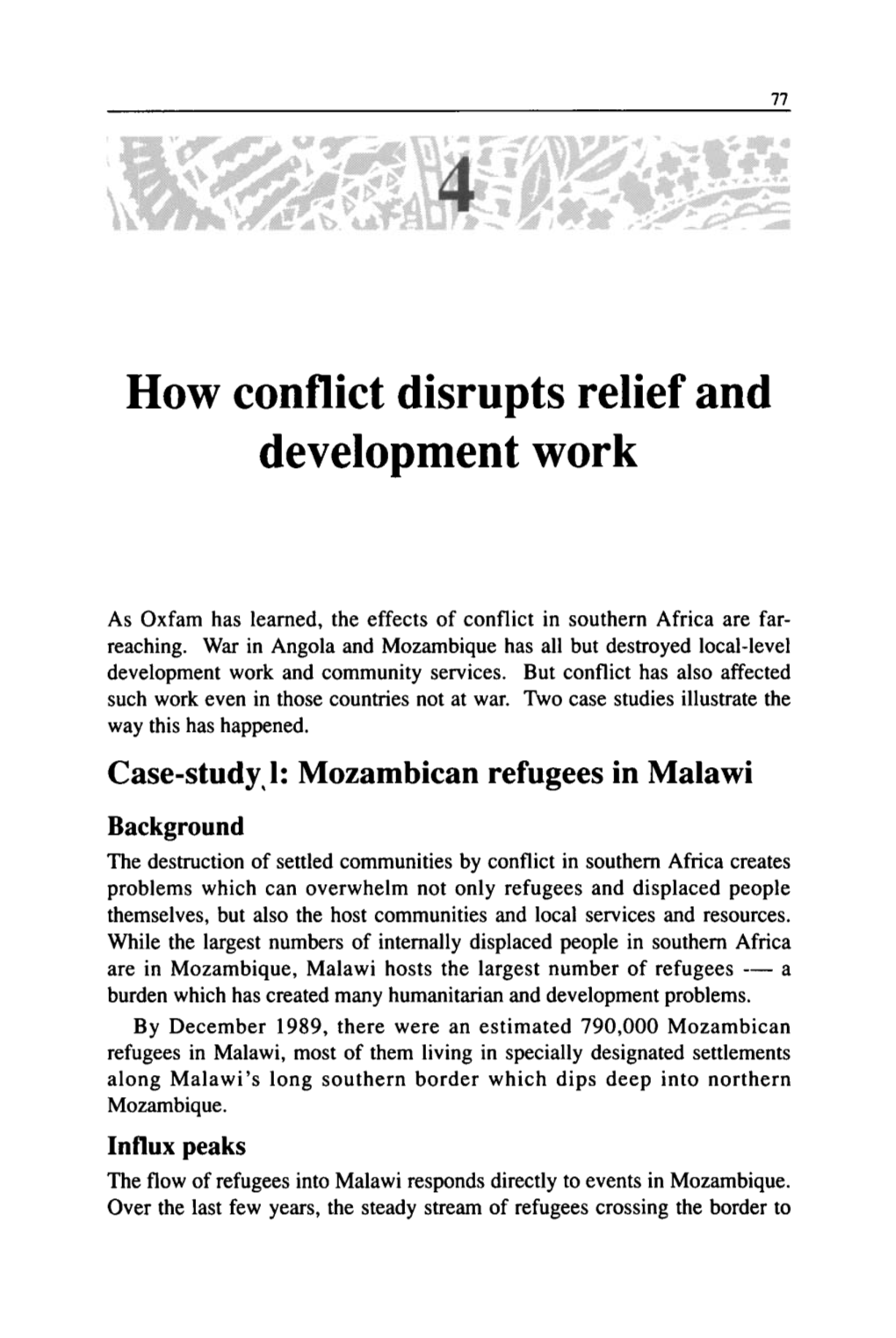 How Conflict in Mozambique Affects The