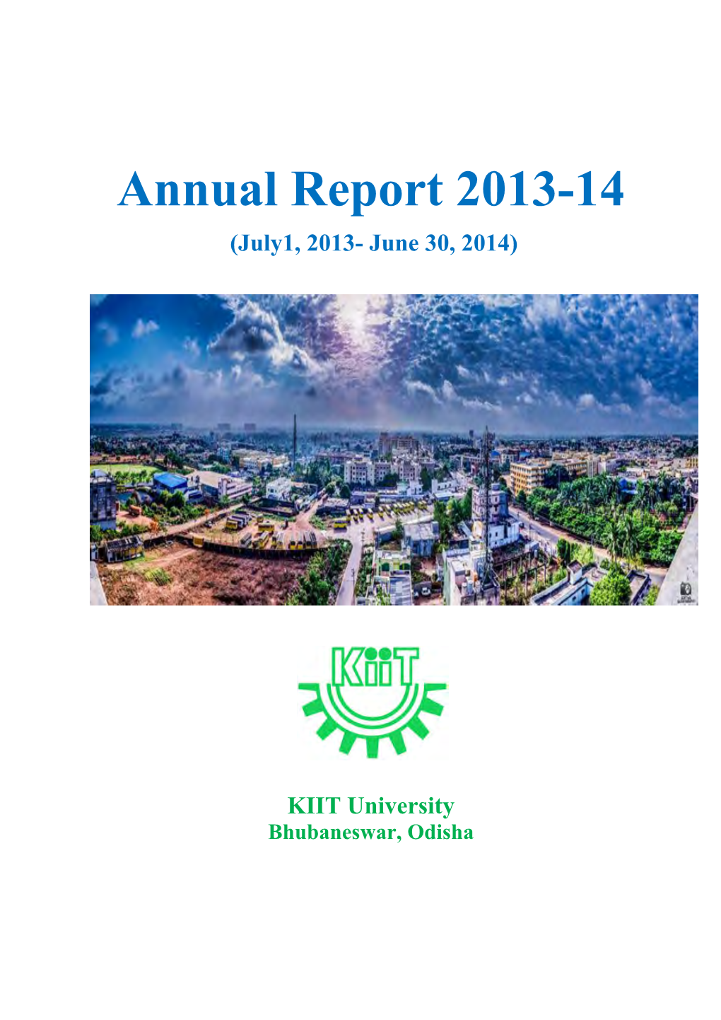 Annual Report 2013-14 (July1, 2013- June 30, 2014)