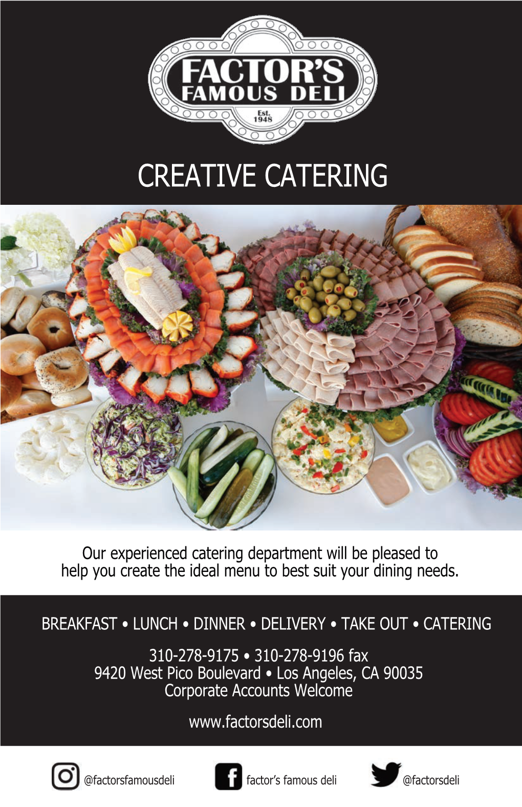 Catering Menu