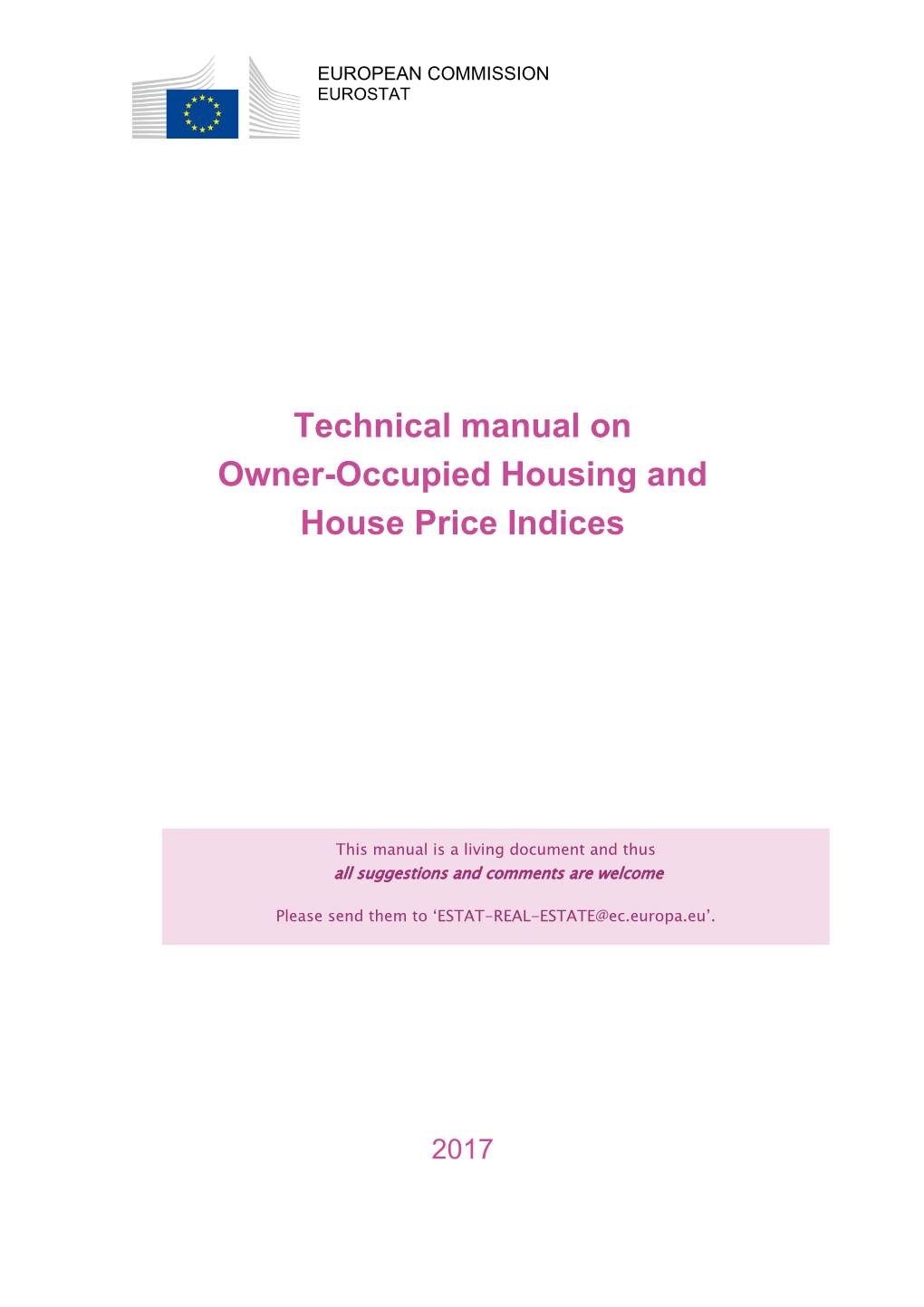 Technical Manual on Owner-Occupied Housing and House Price Indices