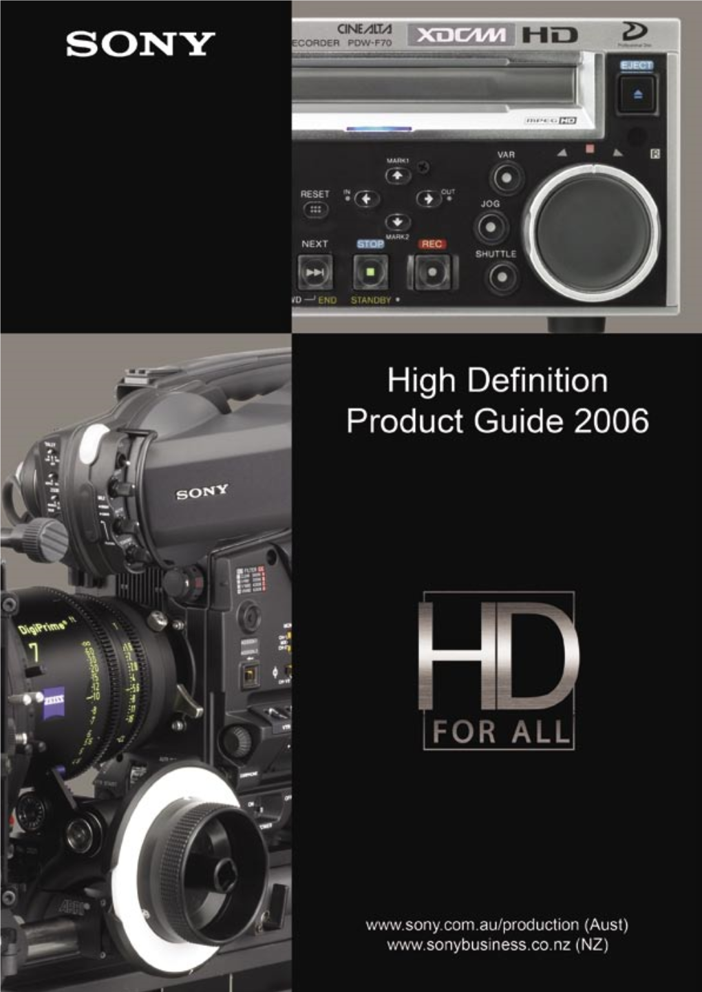 Sony High Definition Product Guide 2006