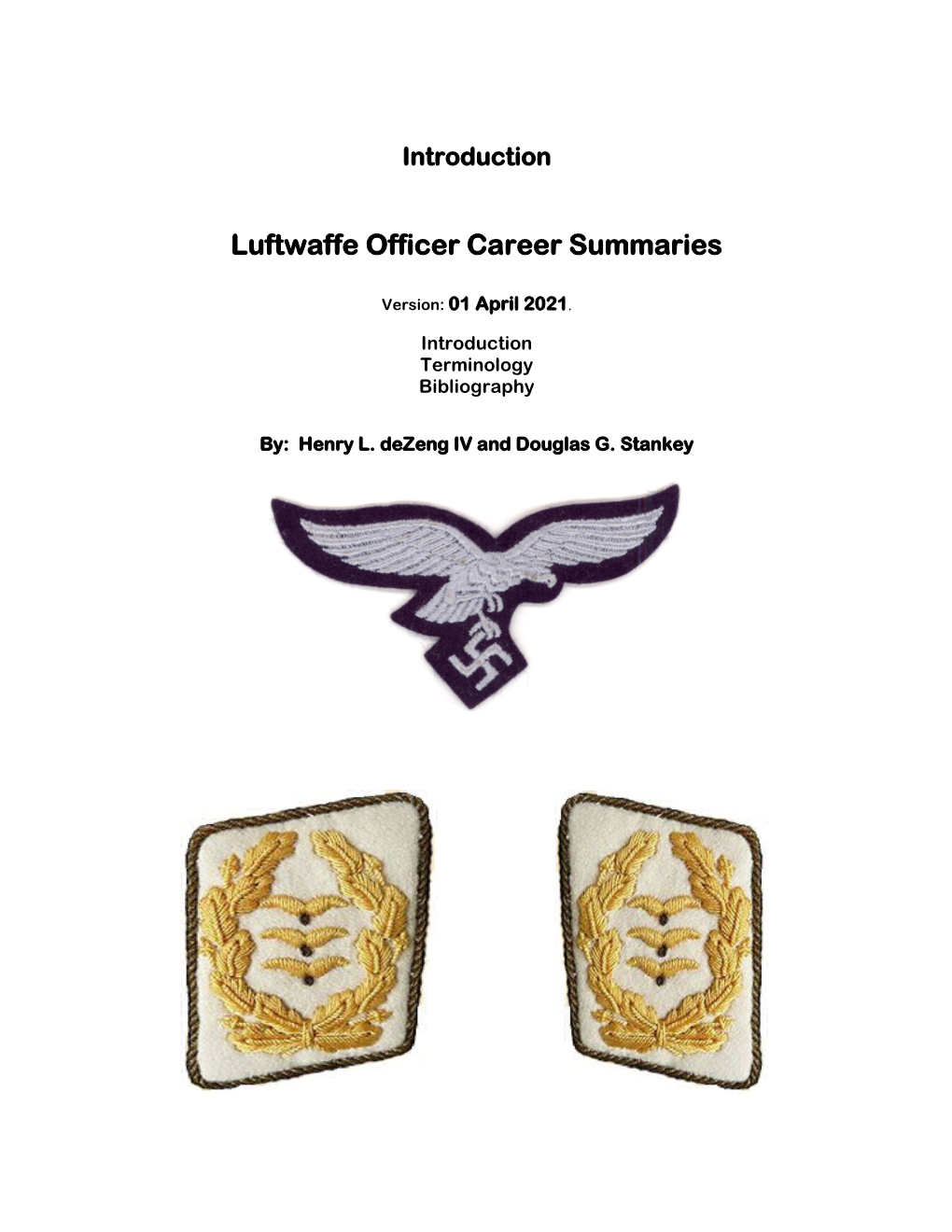 Luftwaffe Officer Career Summaries