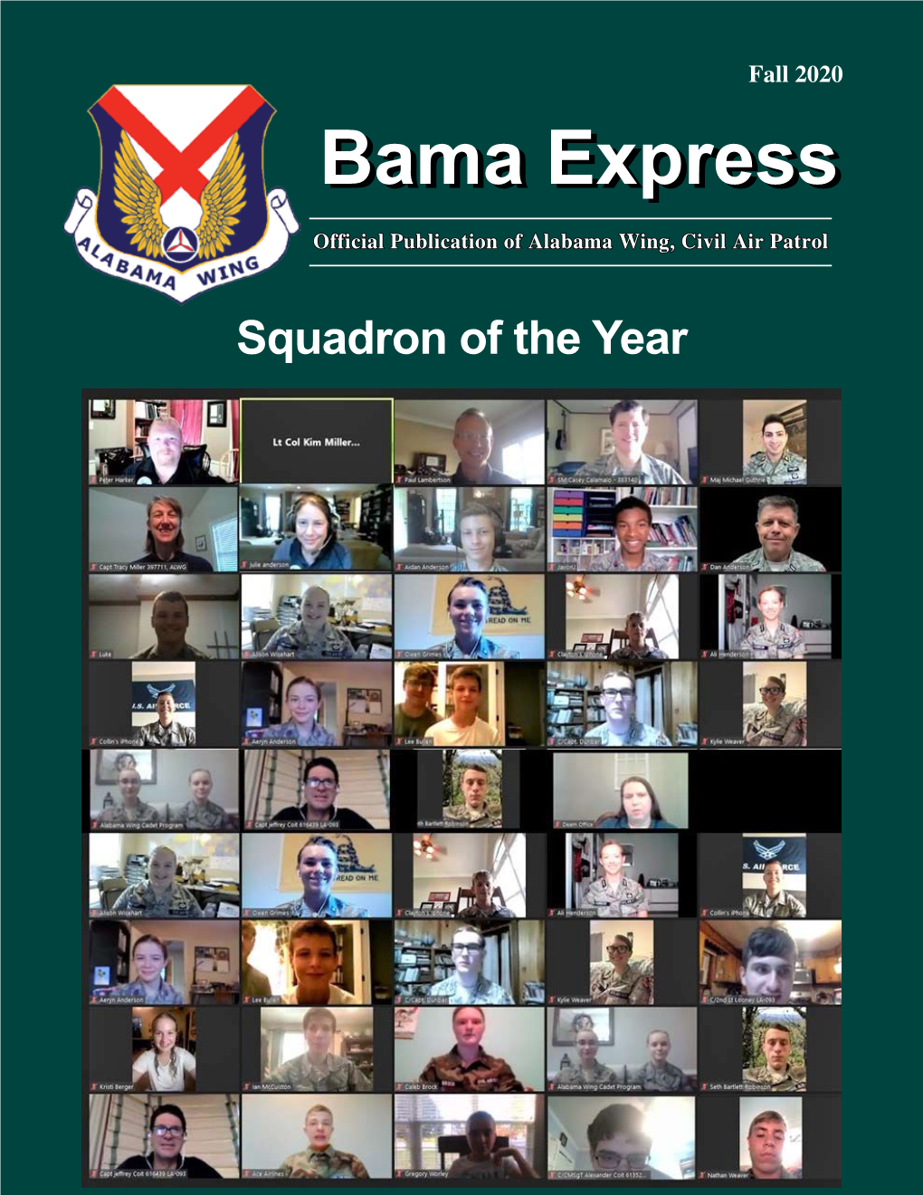 Bama Expressexpress Official Publication of Alabama Wing, Civil Air Patrol