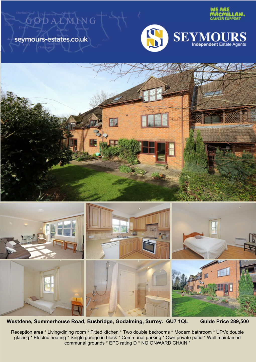 Westdene, Summerhouse Road, Busbridge, Godalming, Surrey. GU7 1QL Guide Price 289,500