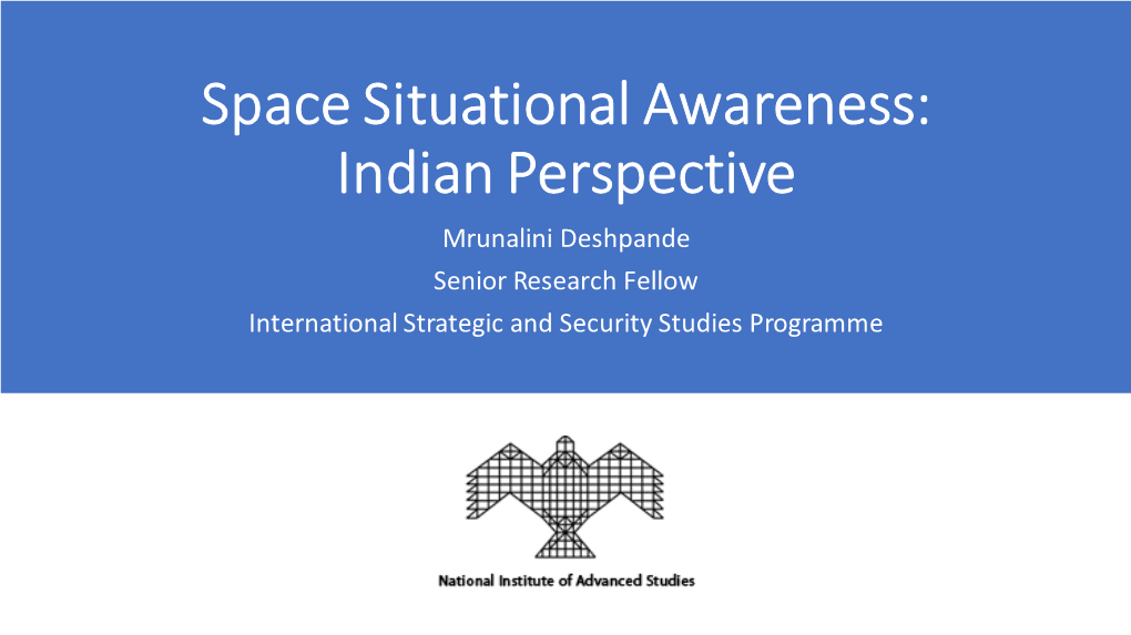 Space Situational Awareness: India