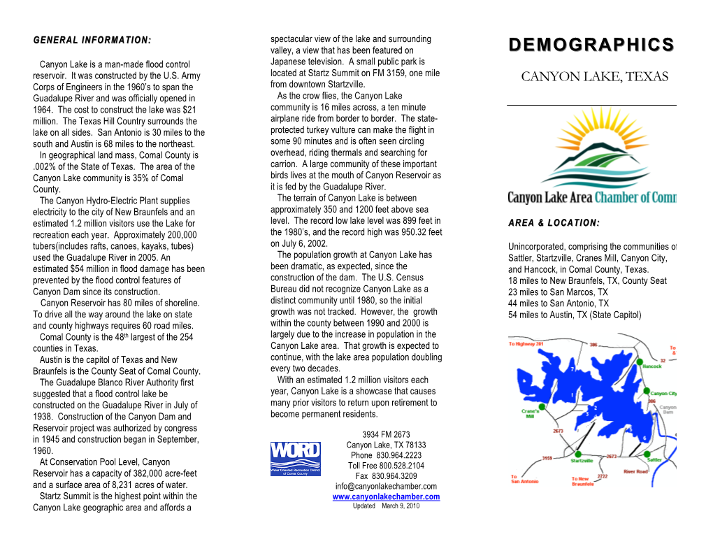 Demographics Brochure