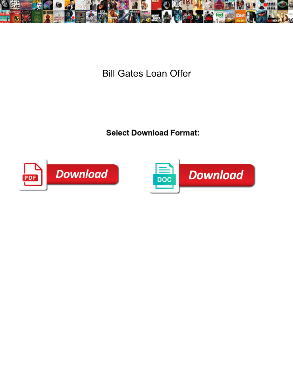 Bill Gates Loan Offer