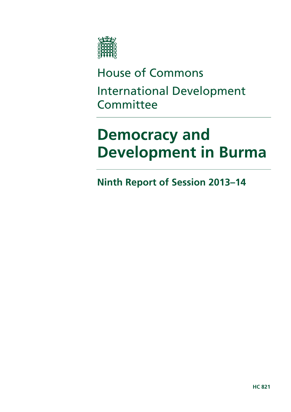 Democracy and Development in Burma