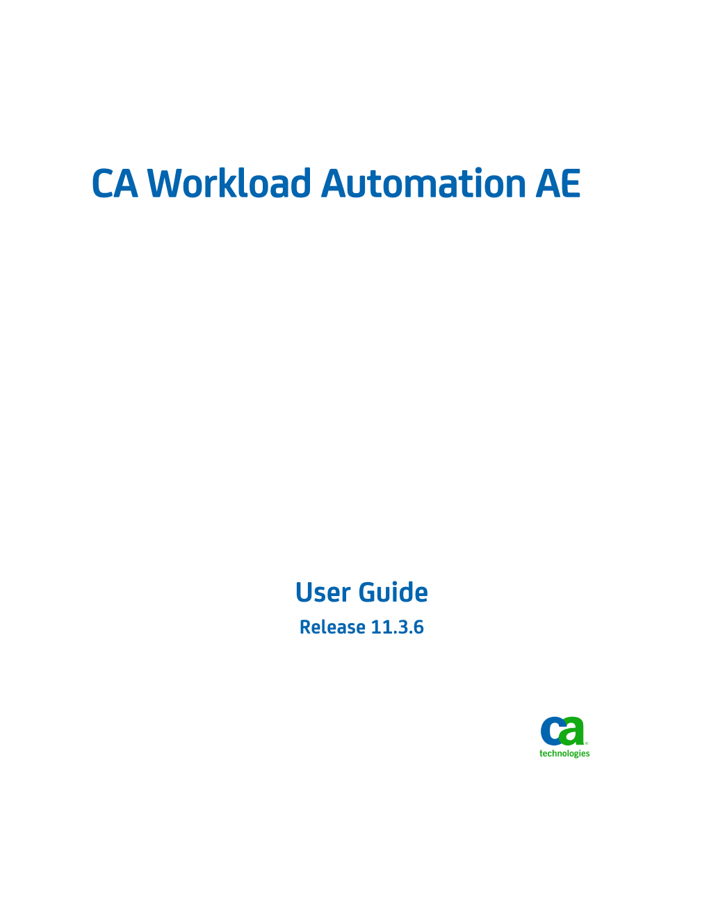 CA Workload Automation AE User Guide