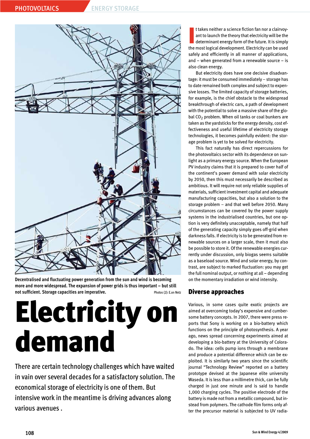 Electricity on Demand