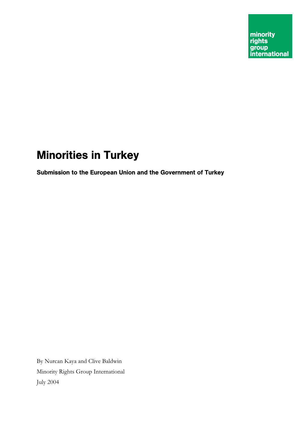 Minorities in Turkey