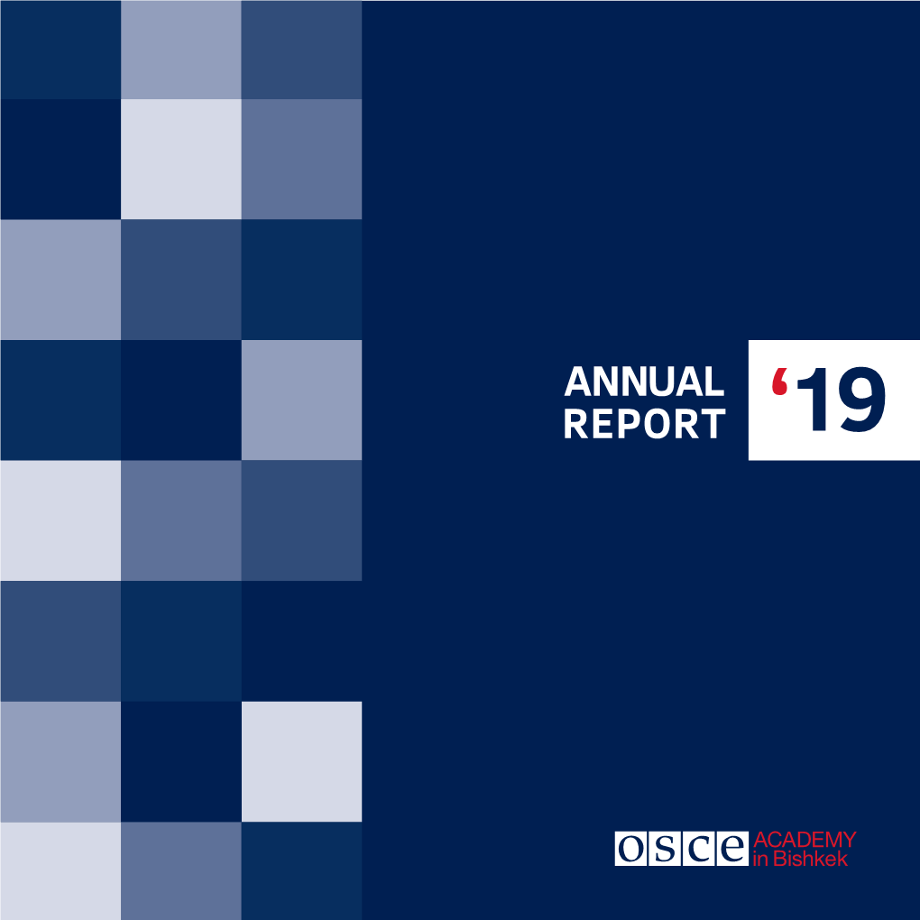 ANNUAL REPORT ‘19 Contents Introduction from the Chairperson of the Board of Trustees