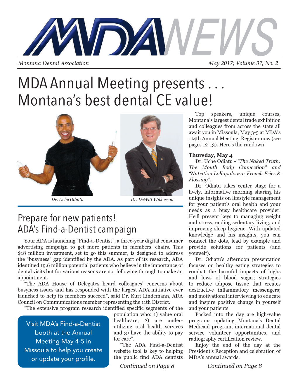 MDA Newsletter, May 2017
