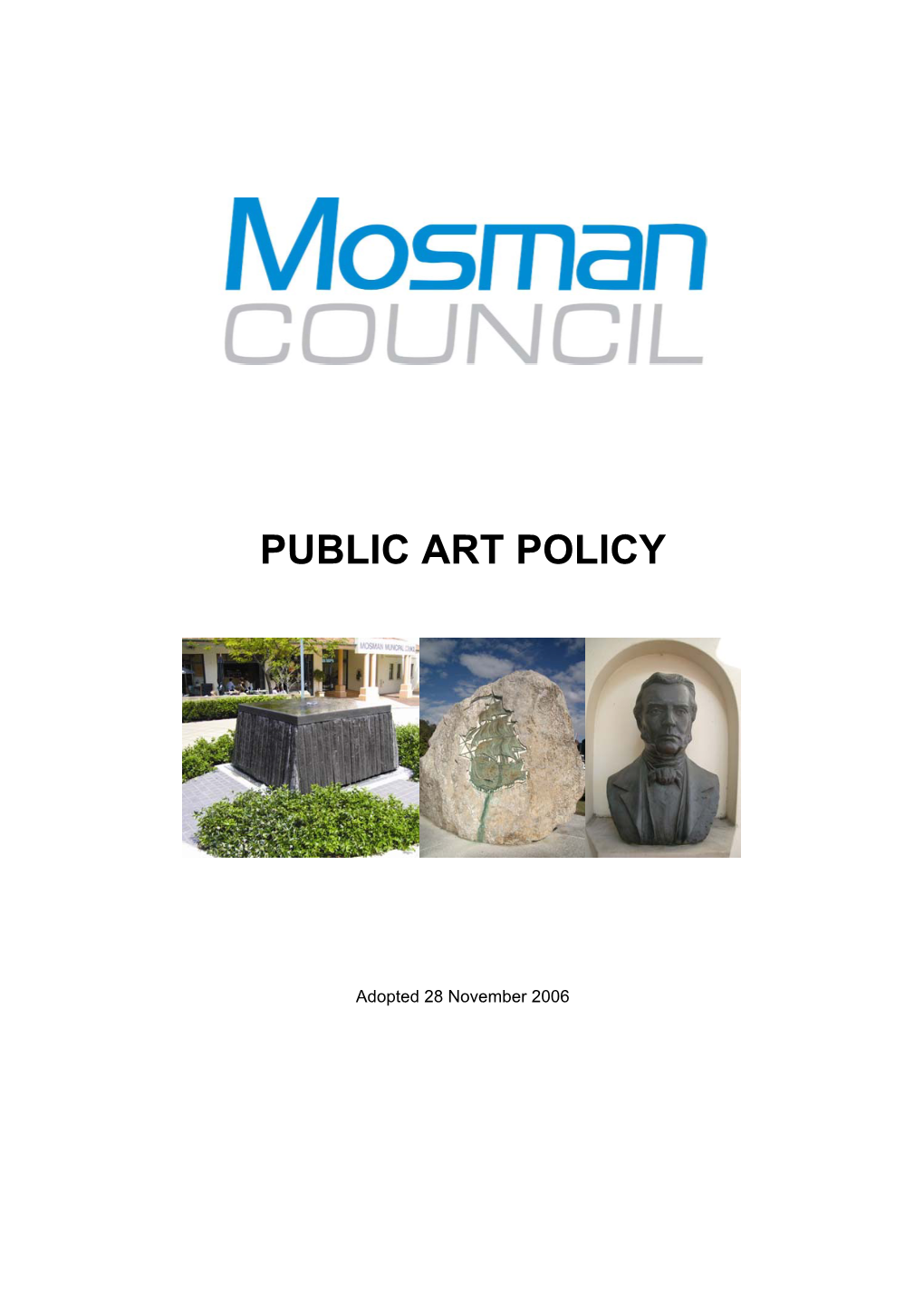 Mosman Public Art Policy