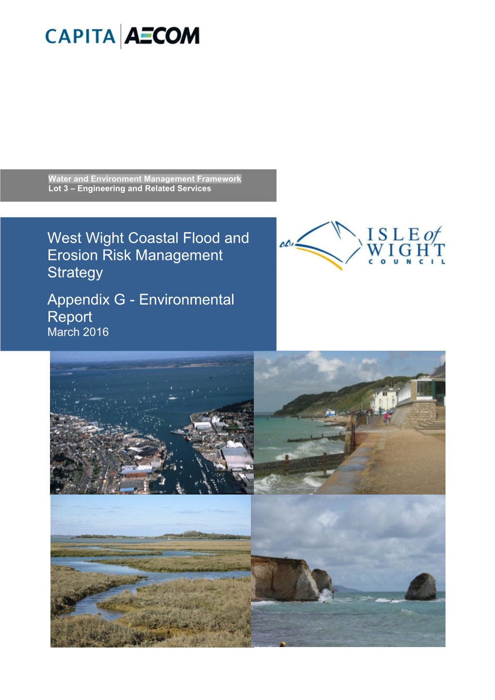 West Wight Coastal Flood and Erosion Risk Management Strategy Appendix G