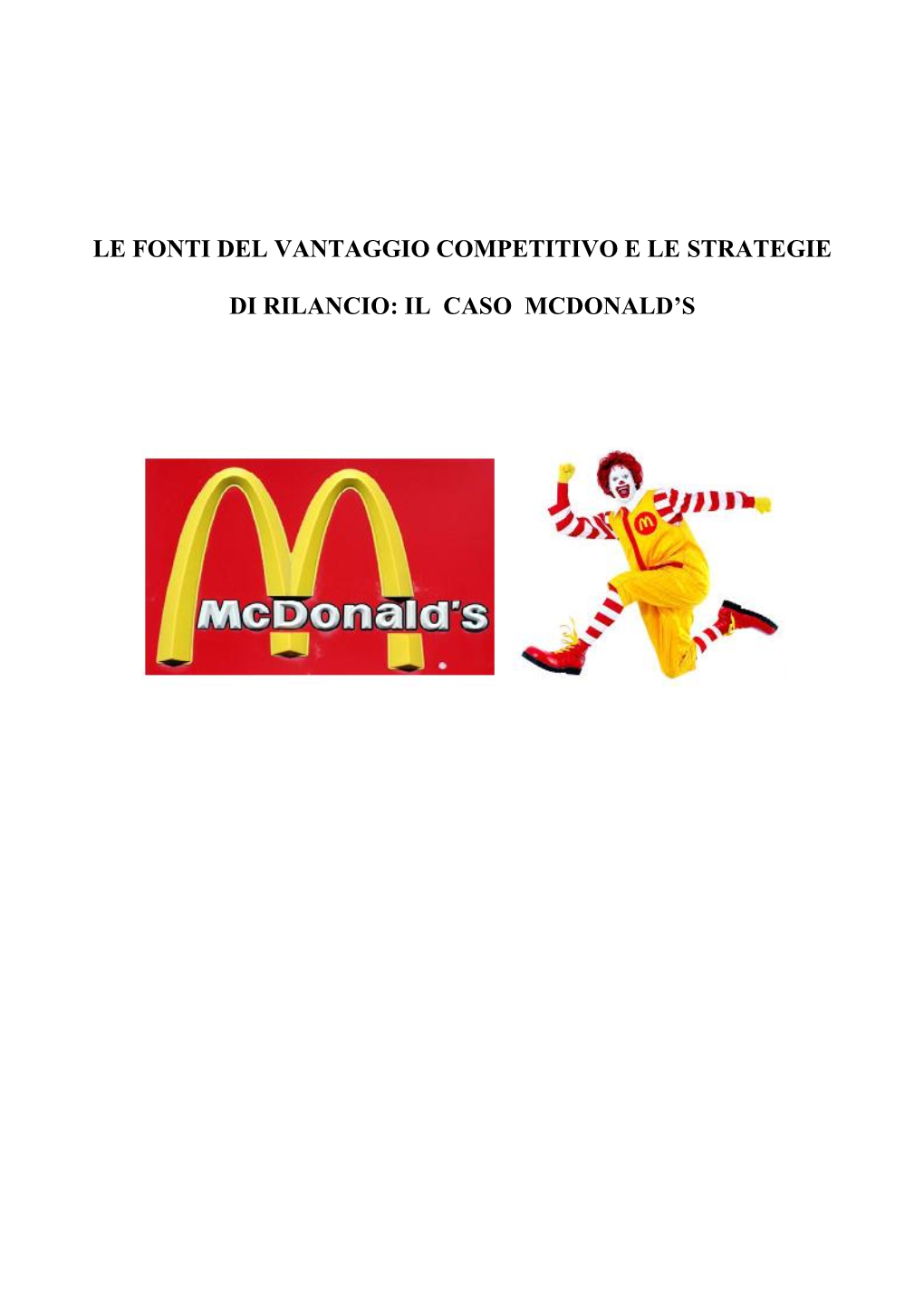 Il Caso Mcdonald's