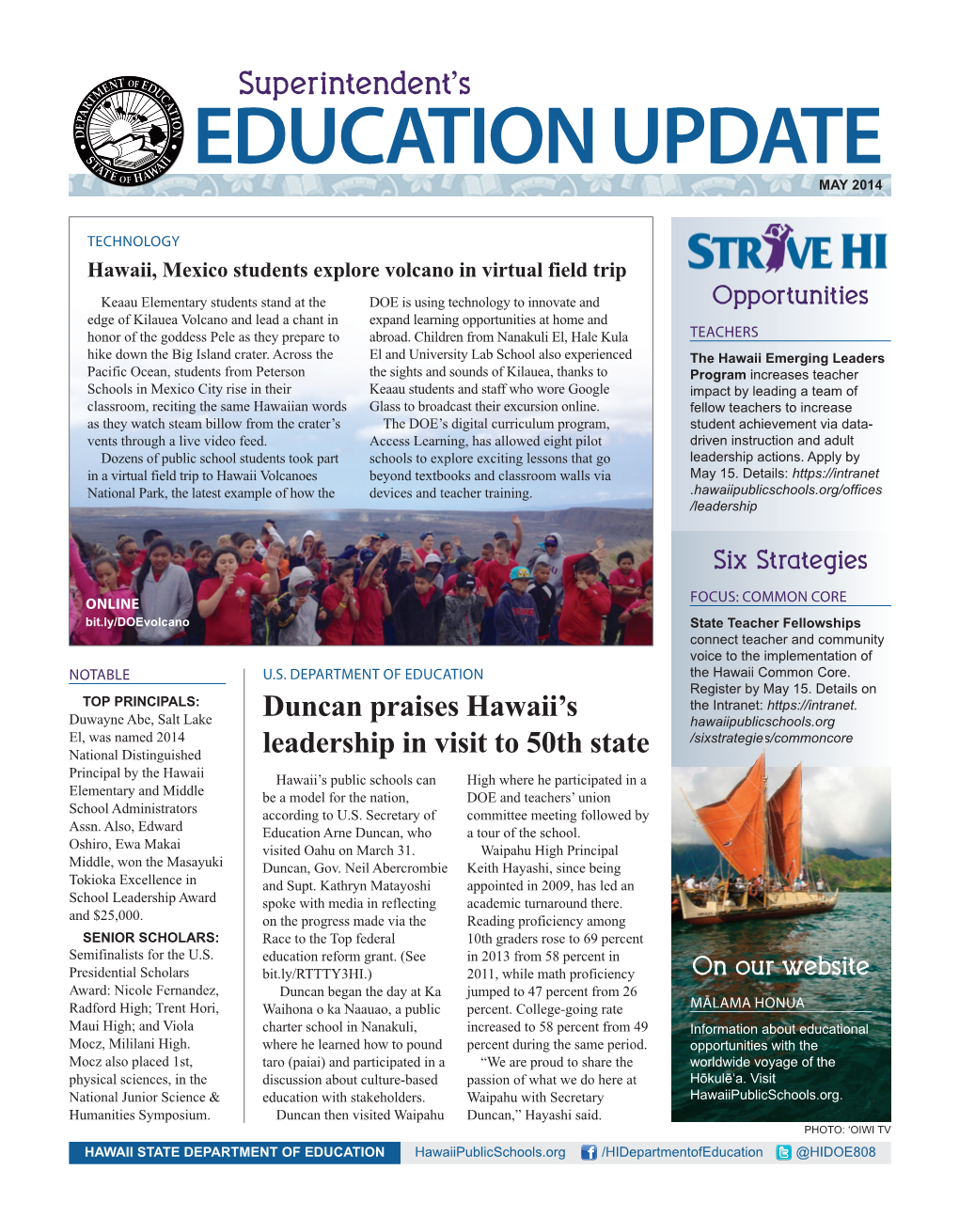 EDUCATION UPDATE May 2014