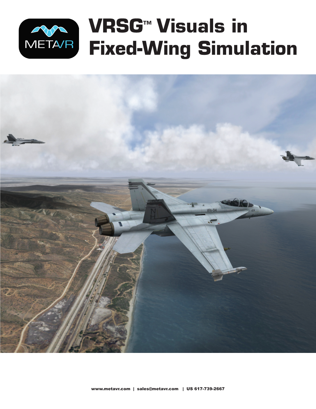 VRSG™ Visuals in Fixed-Wing Simulation