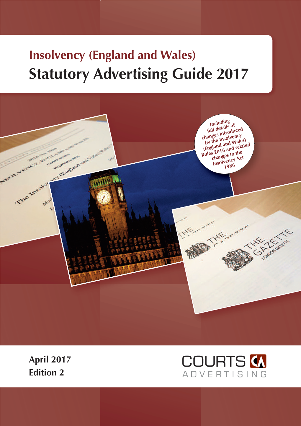 Insolvency (England and Wales) Statutory Advertising Guide 2017