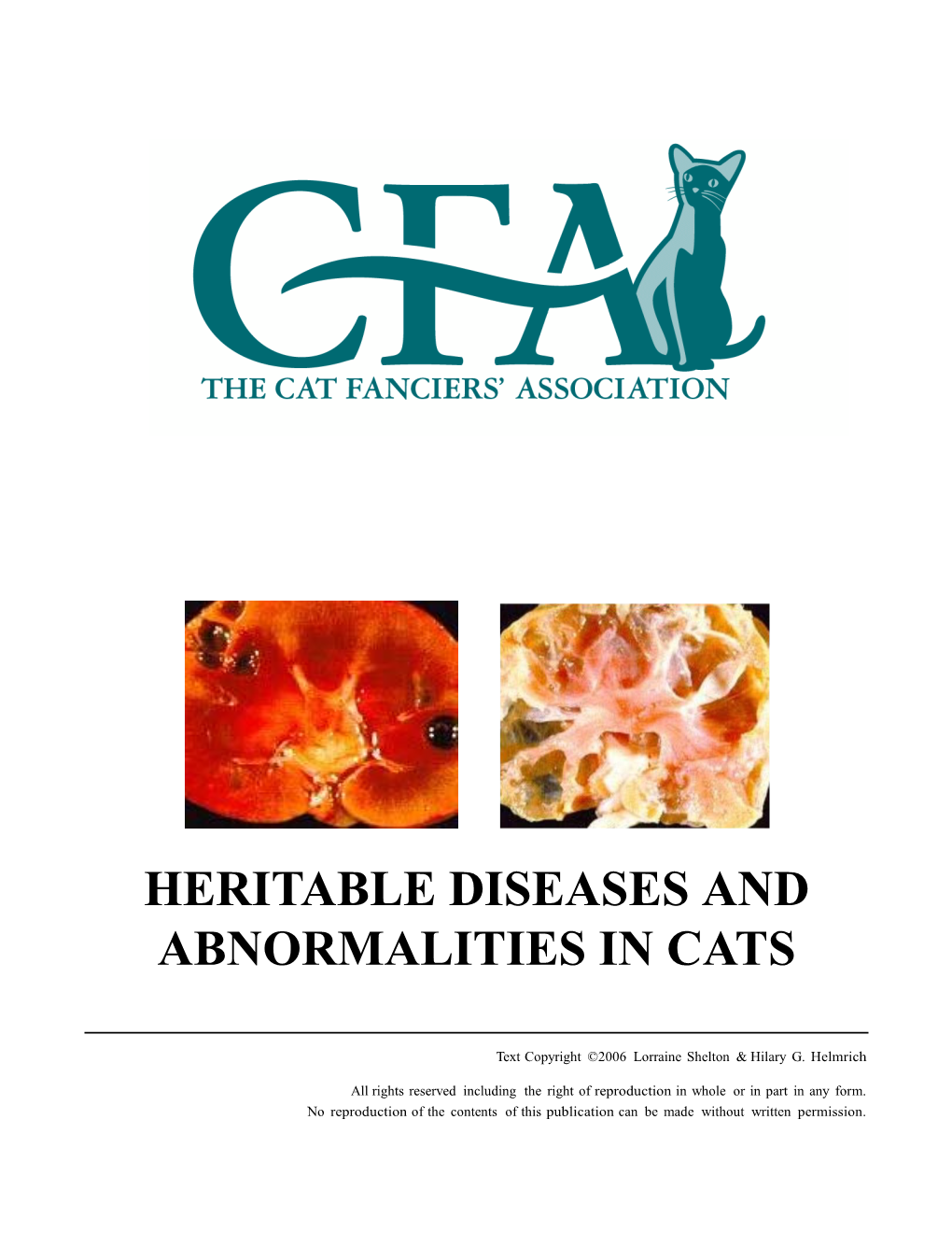 Heritable Diseases and Abnormalities in Cats