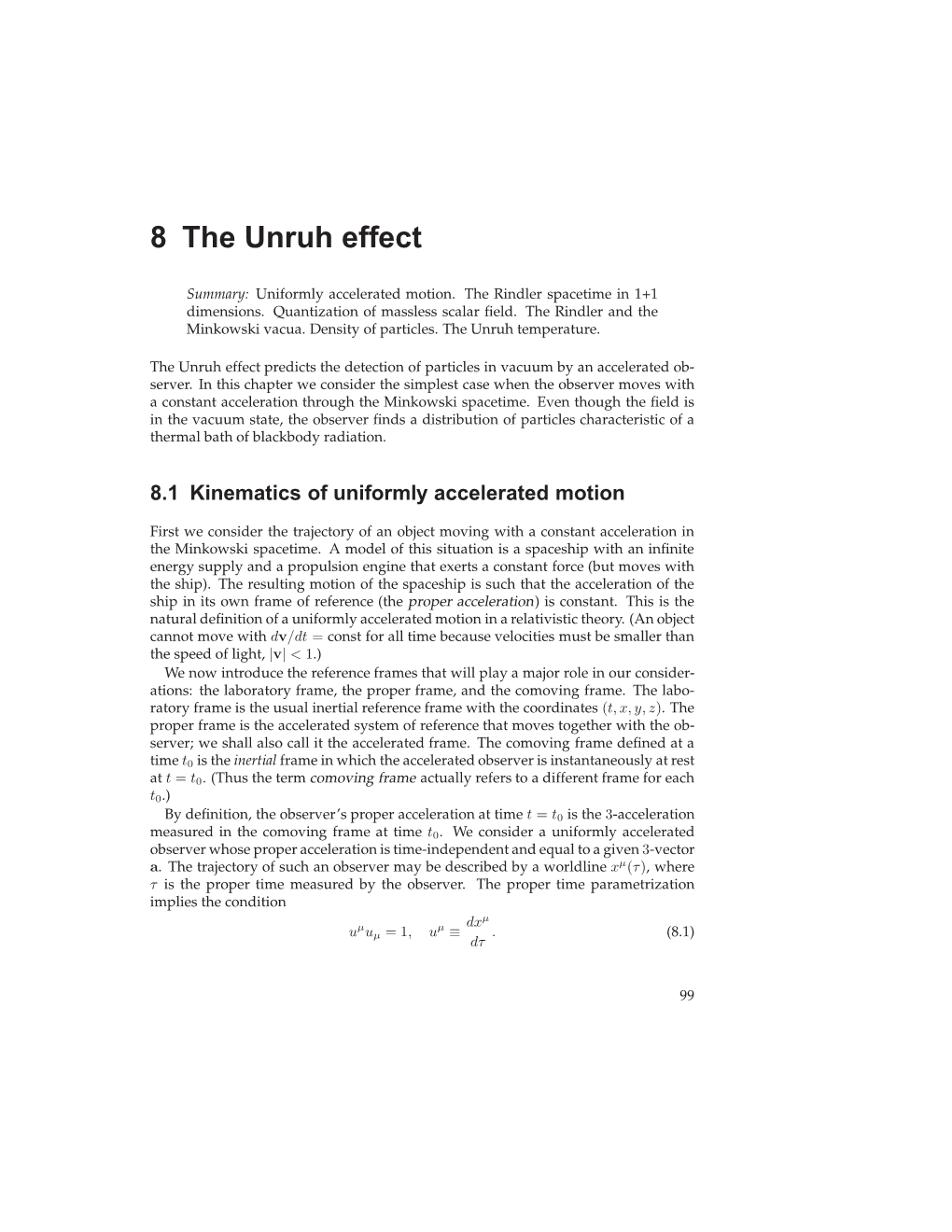 8 the Unruh Effect