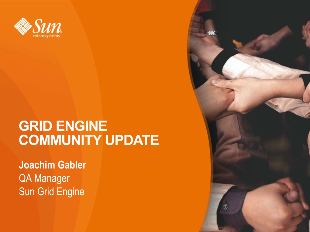 Grid Engine Community Update