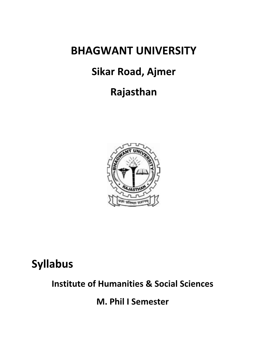 Bhagwant University