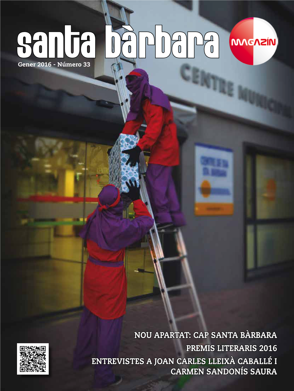 Nou Apartat: Cap Santa Bàrbara Premis Literaris 2016 Entrevistes a Joan Carles Lleixà Caballé I Carmen Sandonís Saura