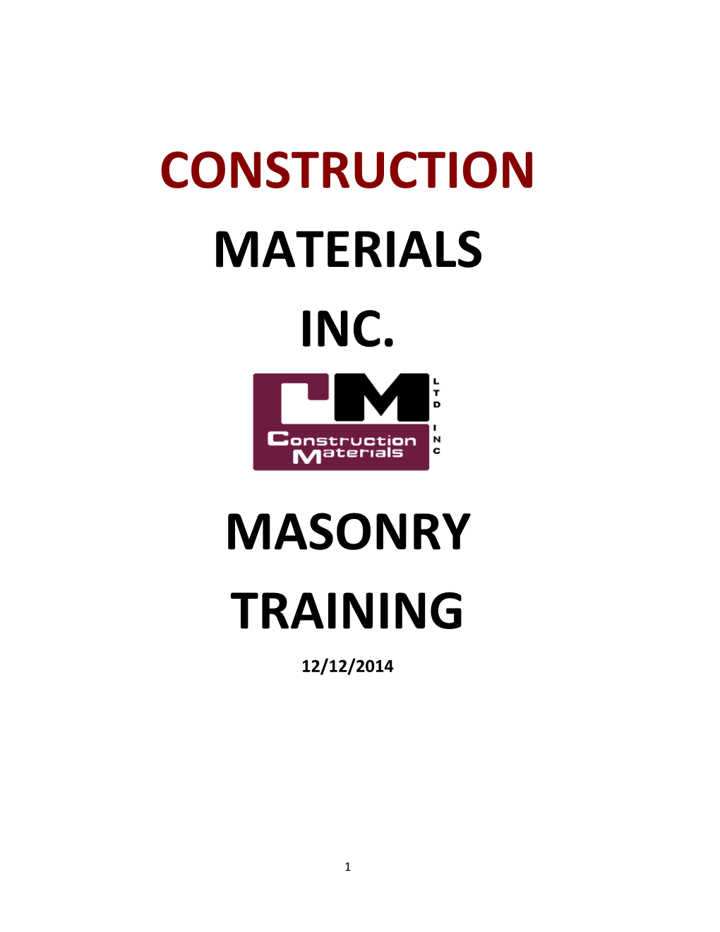 Division 4 Masonry