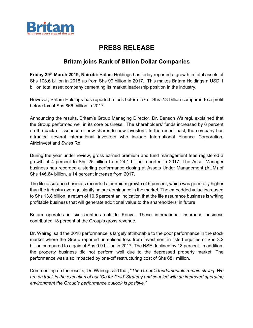 Press Release