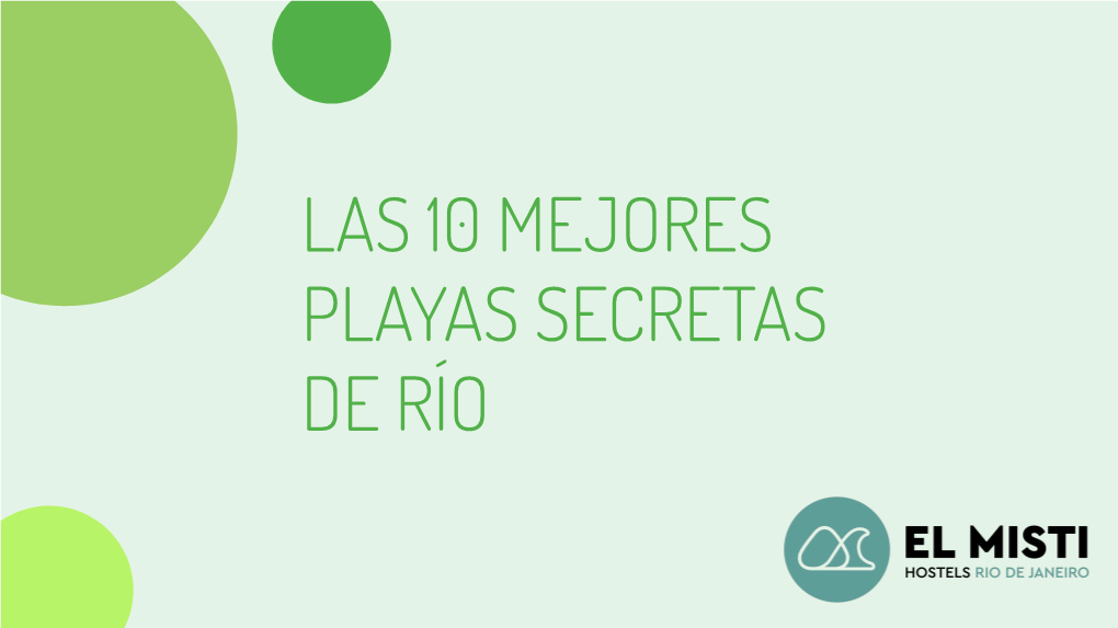 Las 10 Mejores Playas Secretas De Río Site