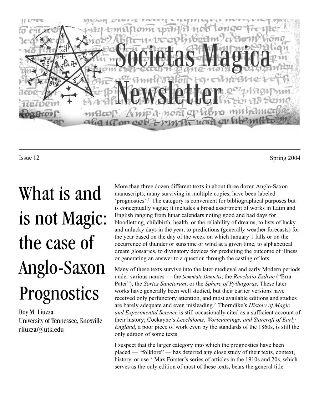 Spring 2004 Issue 12