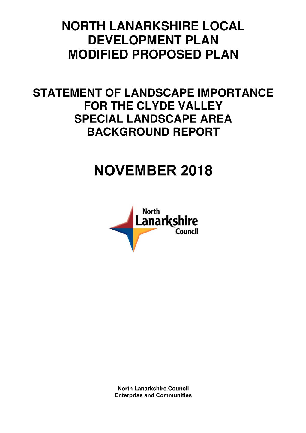 Statement of Landscape Importance Clyde Valley