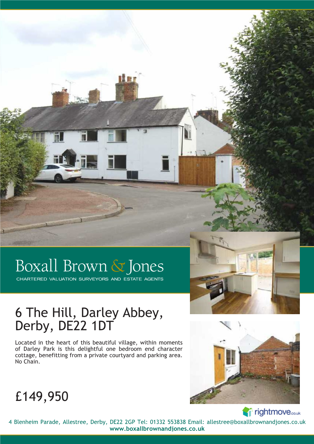 6 the Hill, Darley Abbey, Derby, DE22 1DT £149,950