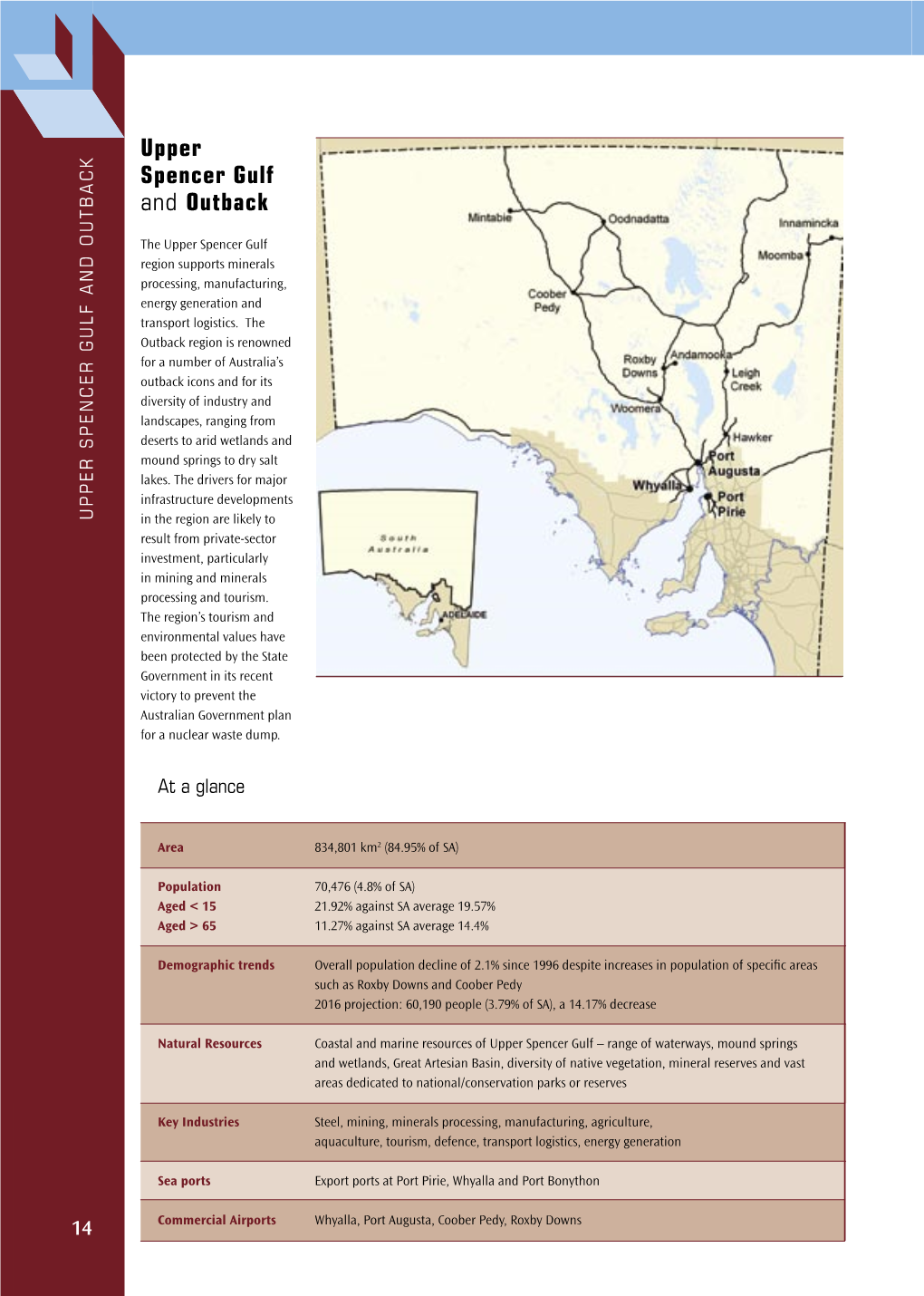 Upper Spencer Gulf and Outback