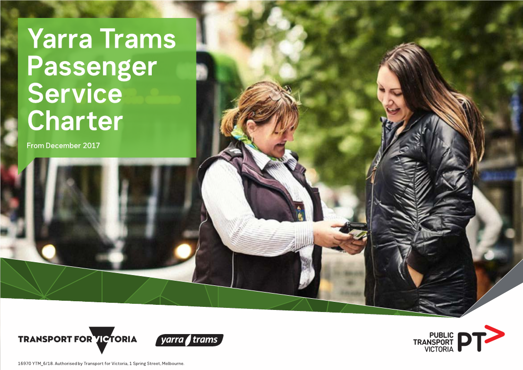 Yarra Trams Passenger Service Charter from December 2017