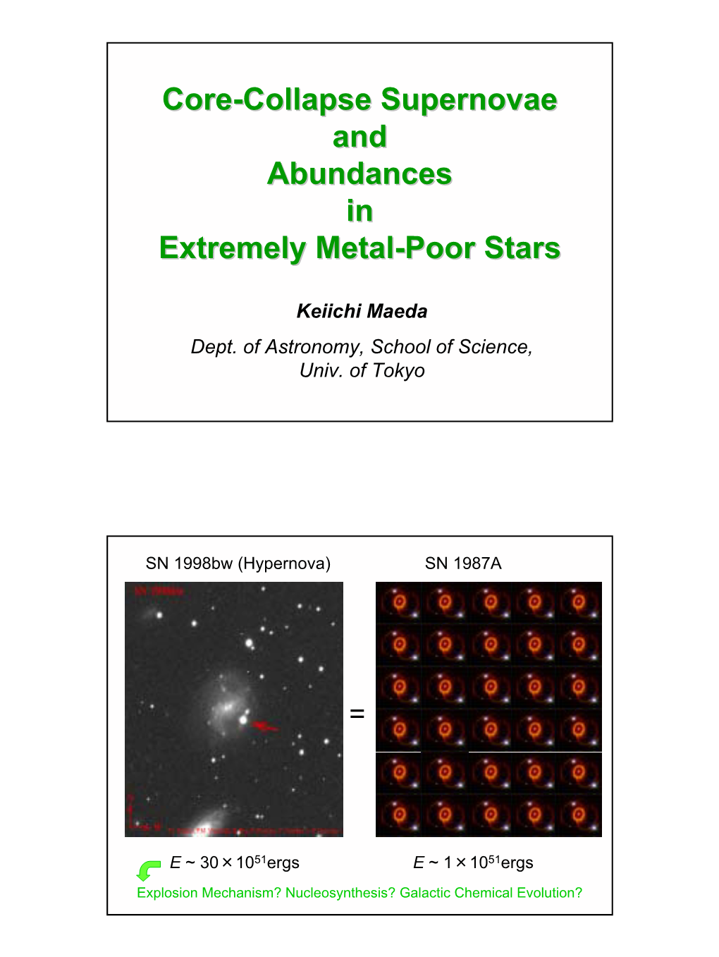 Core-Collapse Supernovae and Abundances in Extremely Metal-Poor Stars