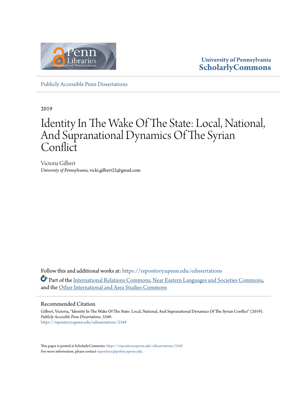 Identity in the Wake of the State: Local, National, and Supranational