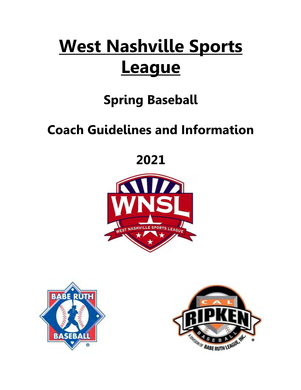 2021 Spring Baseball Coach Book