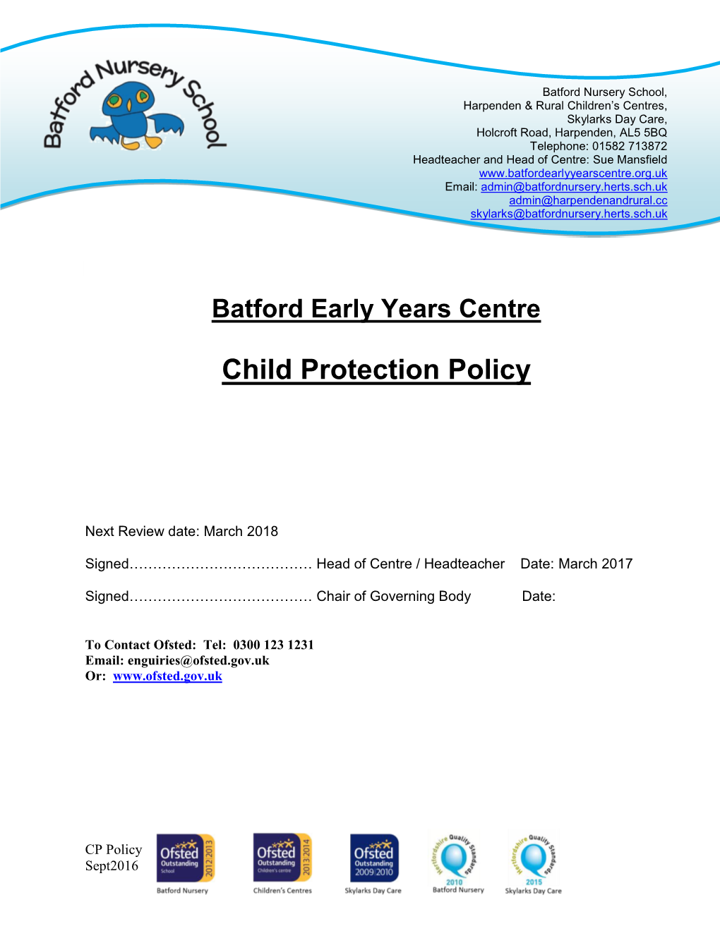 Child Protection Policy