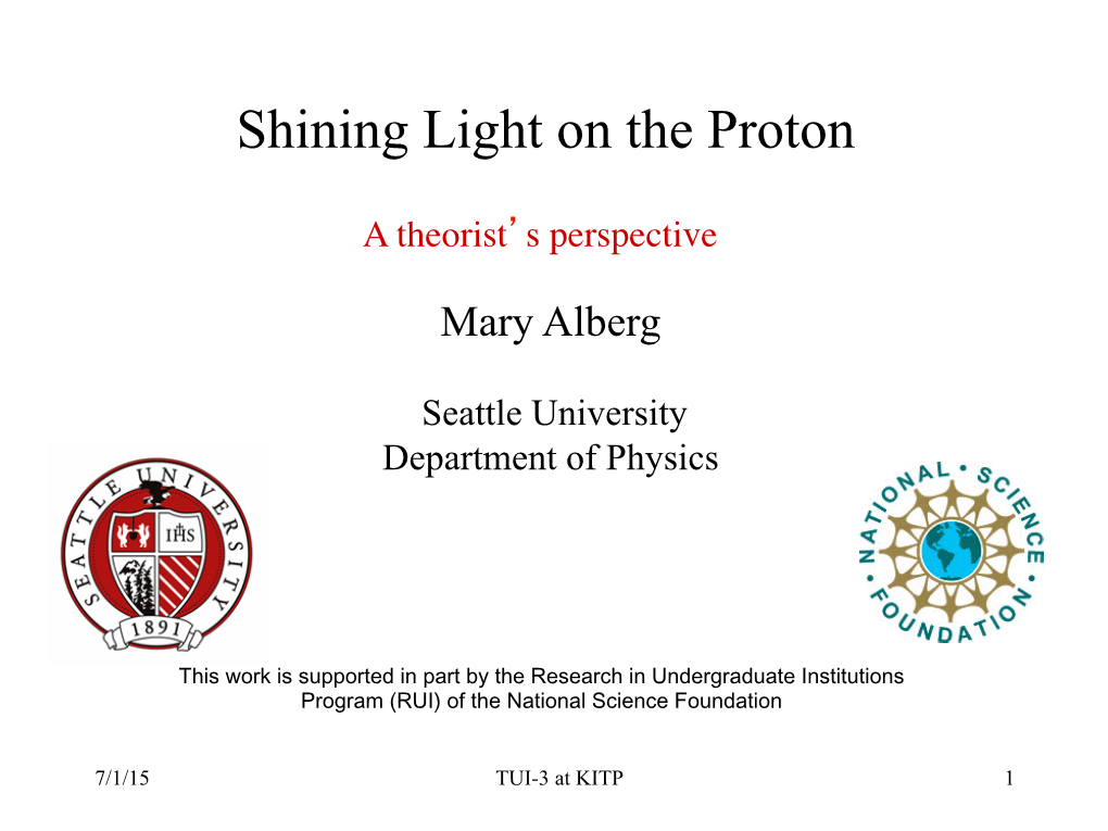 Shining Light on the Proton