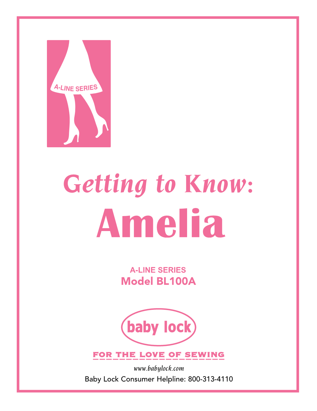 Amelia (BL100A) Getting to Know Guide