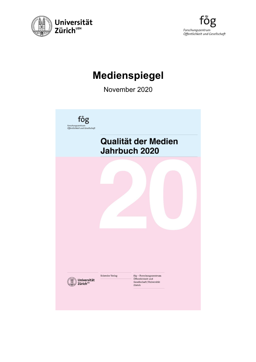 Medienspiegel November 2020