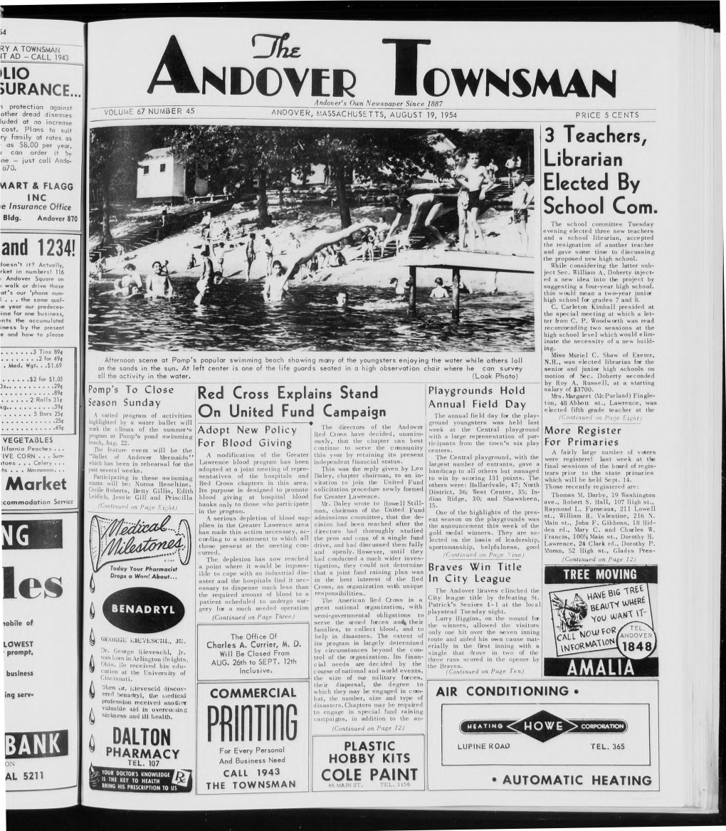 Andover Townsman, 8/19/1954