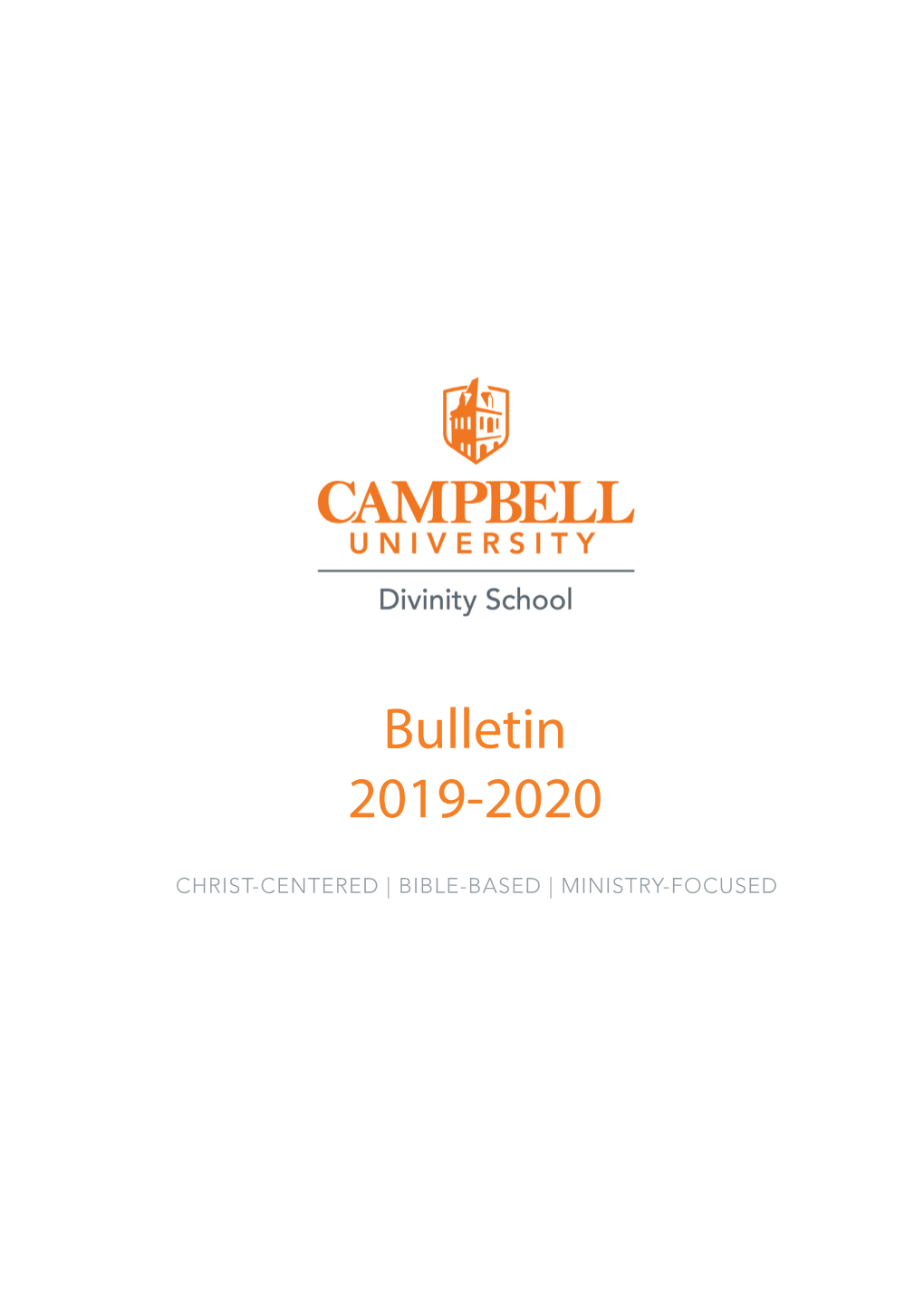 Bulletin 2019-2020