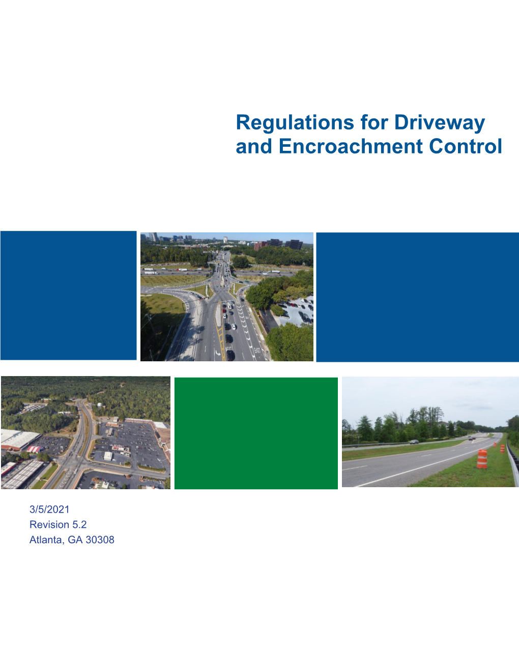 Regulations for Driveway and Encroachment Control