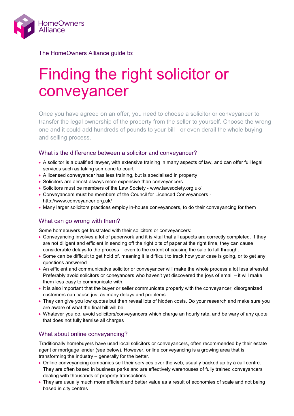 Finding the Right Solicitor Or Conveyancer