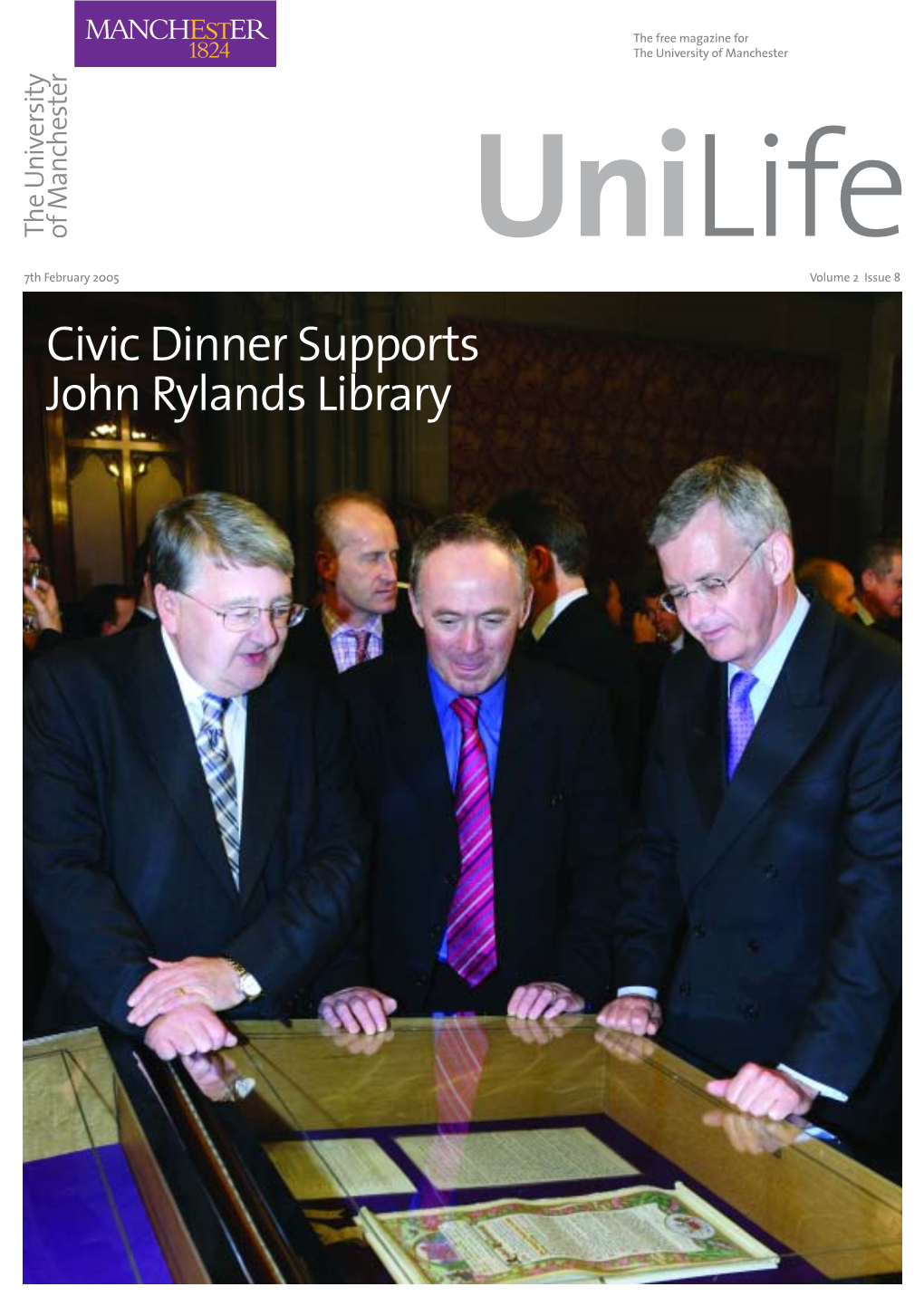 Civic Dinner Supports John Rylands Library 2 Unilife